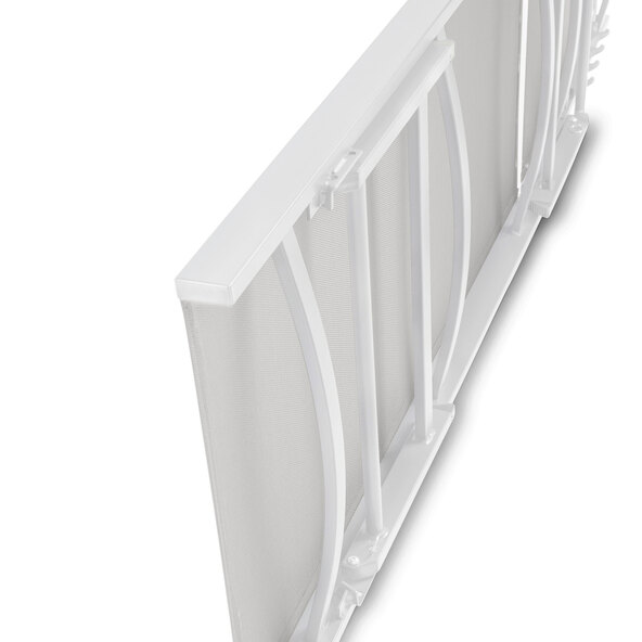 Folding sun lounger, grey/white
