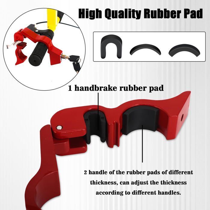 Universal Motorcycle Anti-Theft Device, Adjustable Brake Disc Lock, Security Handlebar Lock, Suitable for QIEDOVIEY