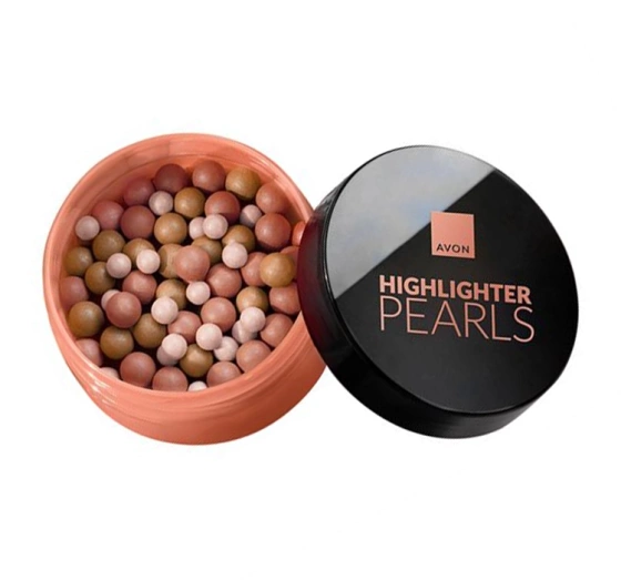 Avon Highlighter Pearls rozświetlacz do twarzy w perełkach Light Peach 28 g
