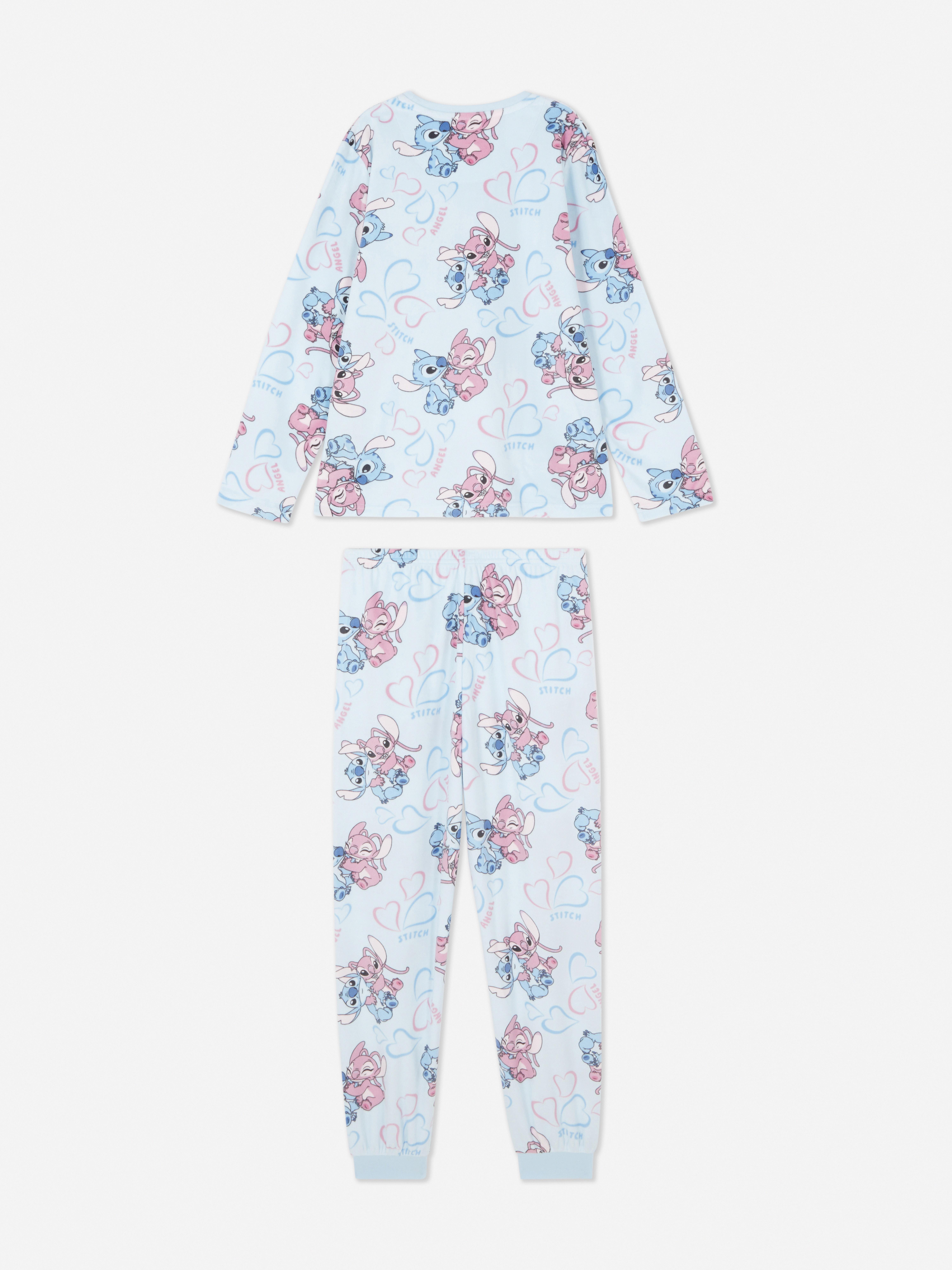 Pijamale Disney Stitch Velour O pijama lungă Disney confecționată dintr-un material moale de velur