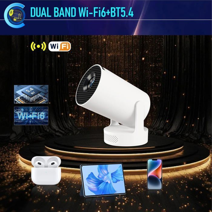 Vidéoprojecteur portable - ESTAMPILLE - Correction trapézoïdale automatique - Mise au point motorisée - 210 lumens ANSI