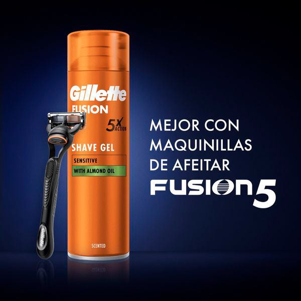 Gel Gillette Fusion Piel Sensible| 200 ml