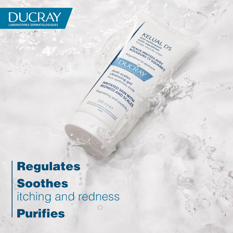 Ducray Kelual DS Gel de Limpeza Anti-Escamas para pele irritada e descamada