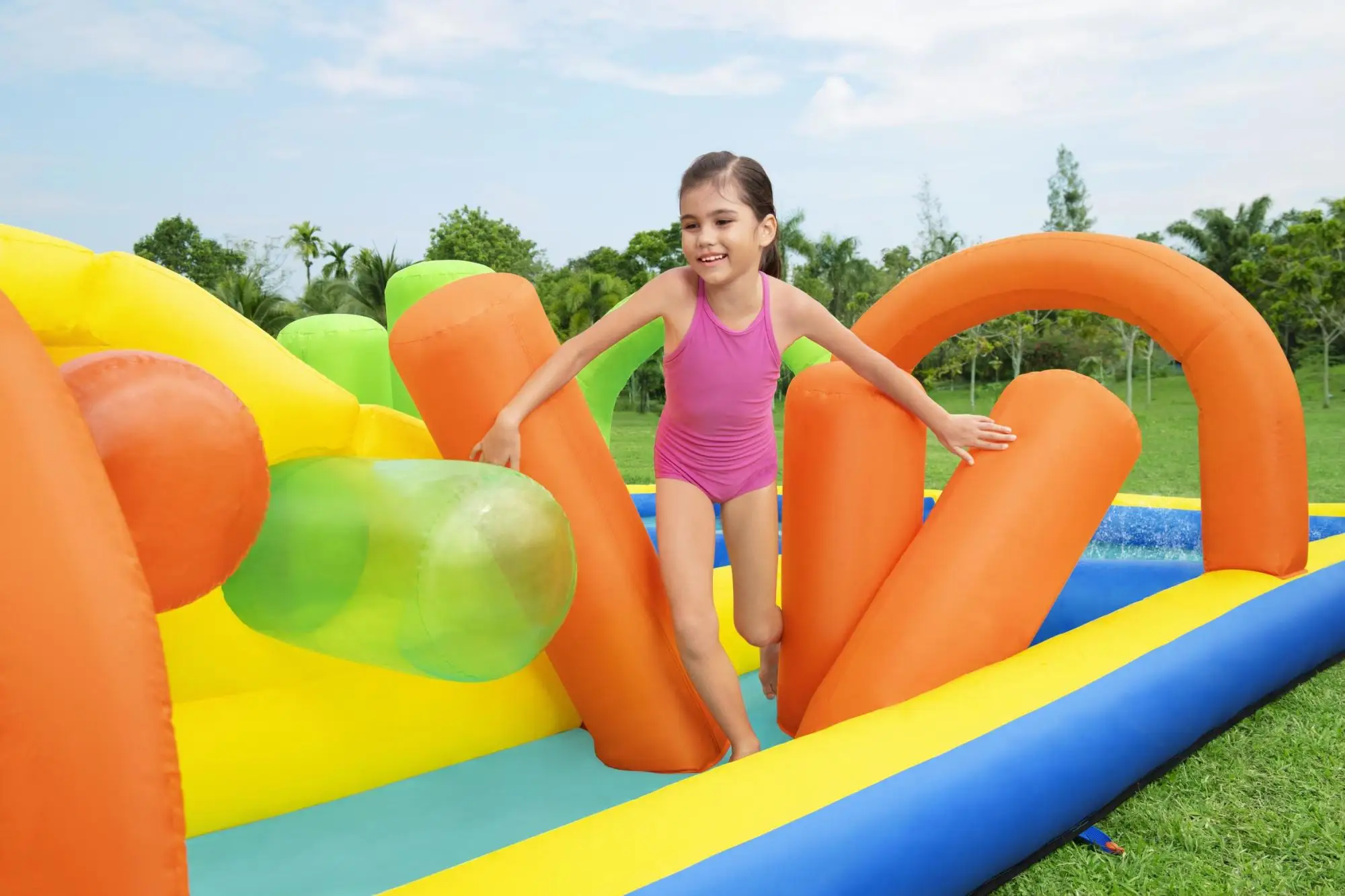 H2OGO! AquaRace aufblasbarer Wasserpark für Kinder