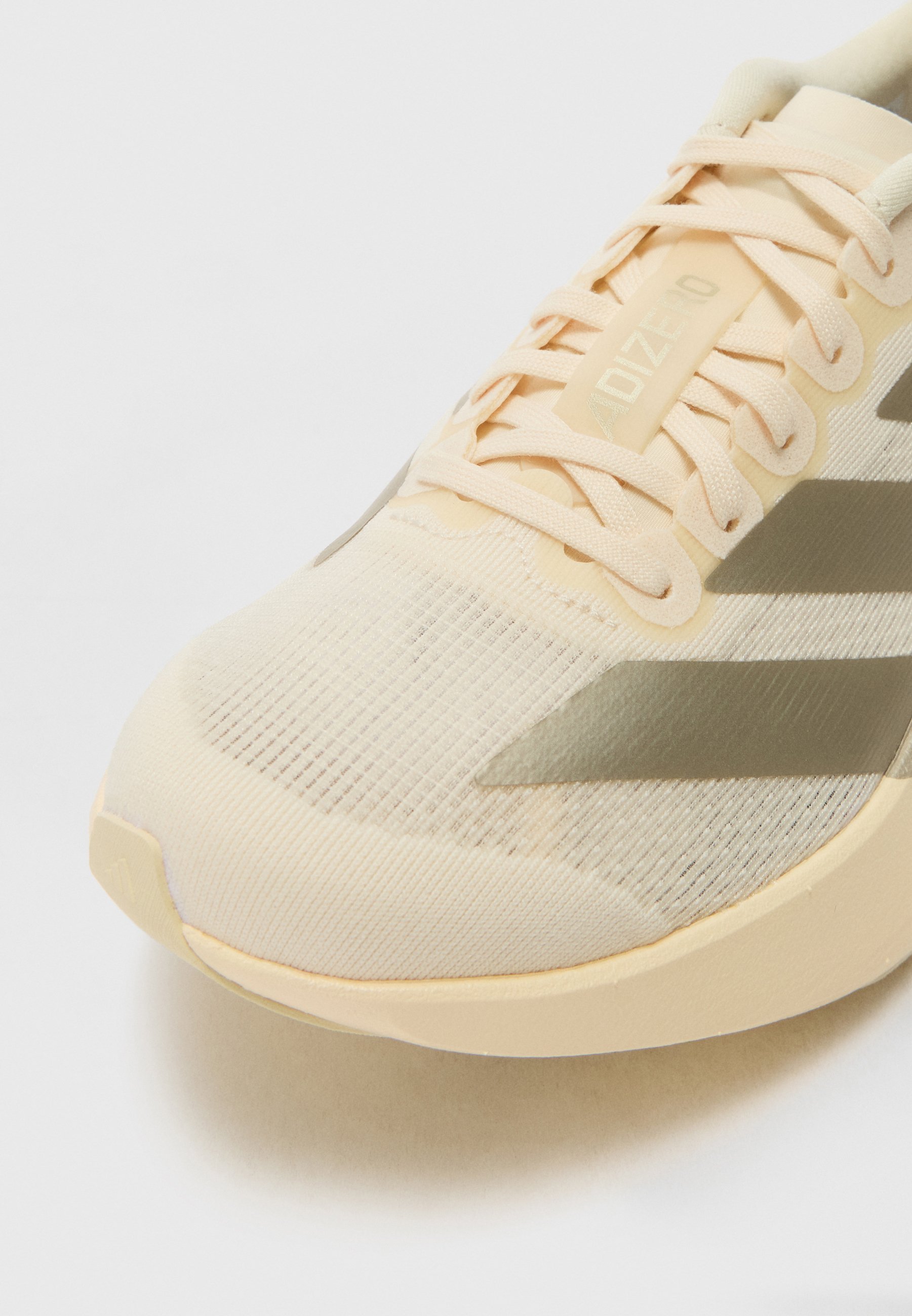 adidas Performance ADIZERO EVO SL W - Chaussures de running sur route - blanc/cyber métallisé/vanille chaude