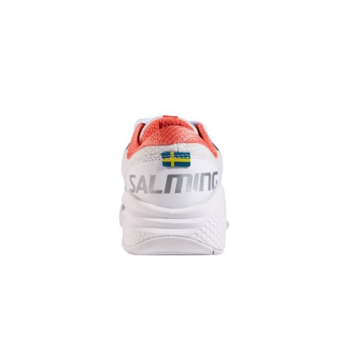 Salming Recoil Kobra Women's Indoor Handball Shoes - White/Living Coral - Size 37 1/3