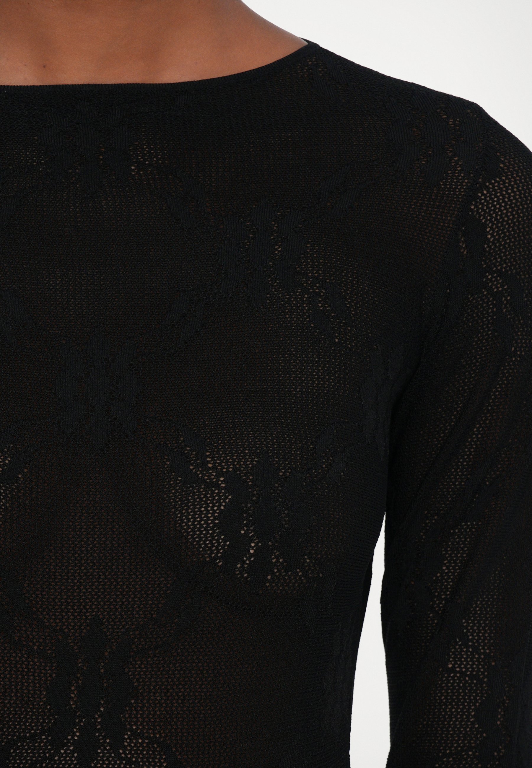 Top a maniche lunghe senza schienale di Victoria Beckham - nero
