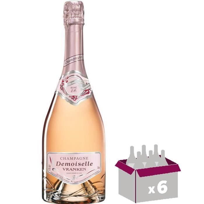 Champagne Vranken Demoiselle Rosé - 75 cl x6