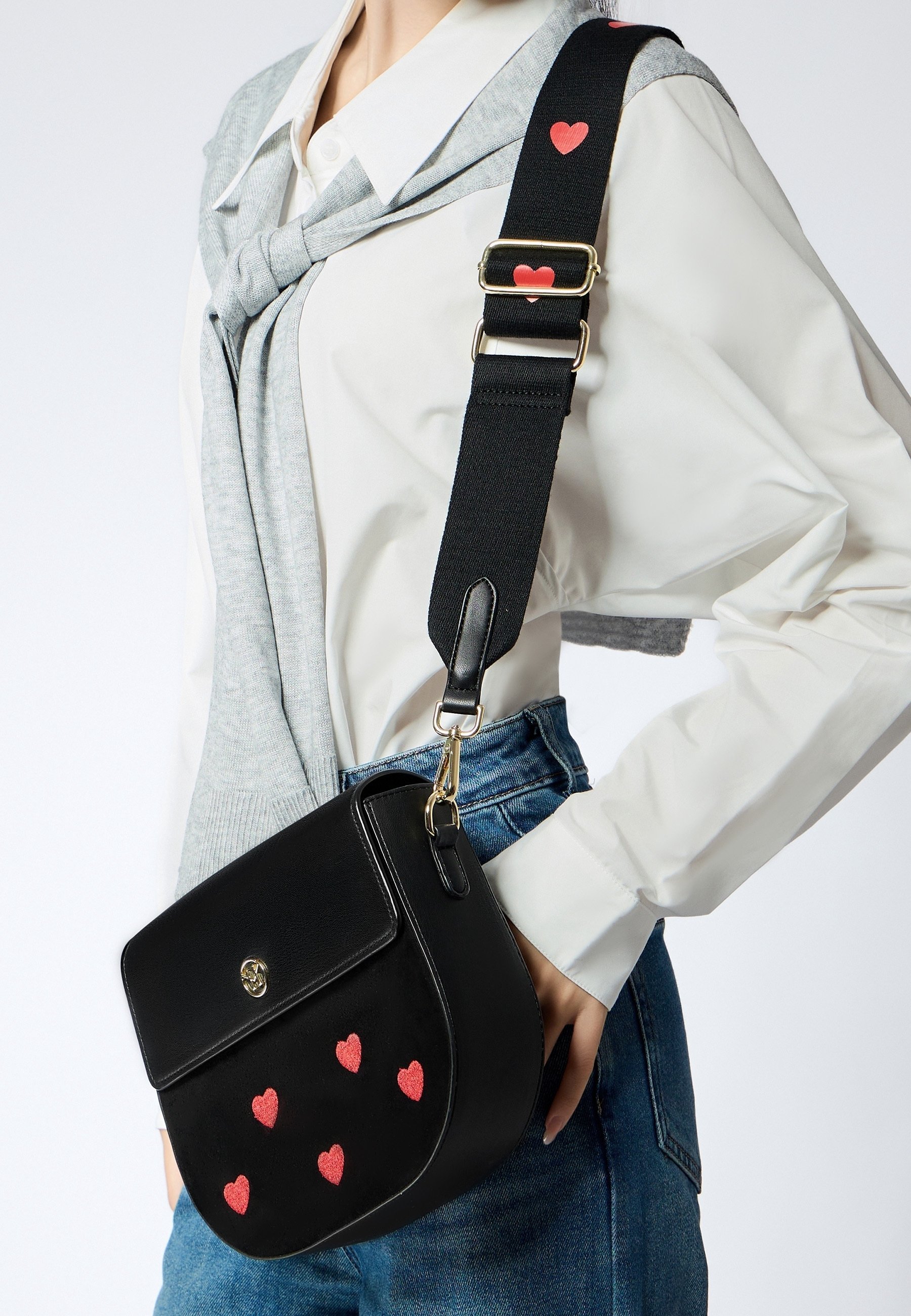 Borsa a tracolla Victoria Hyde - nera