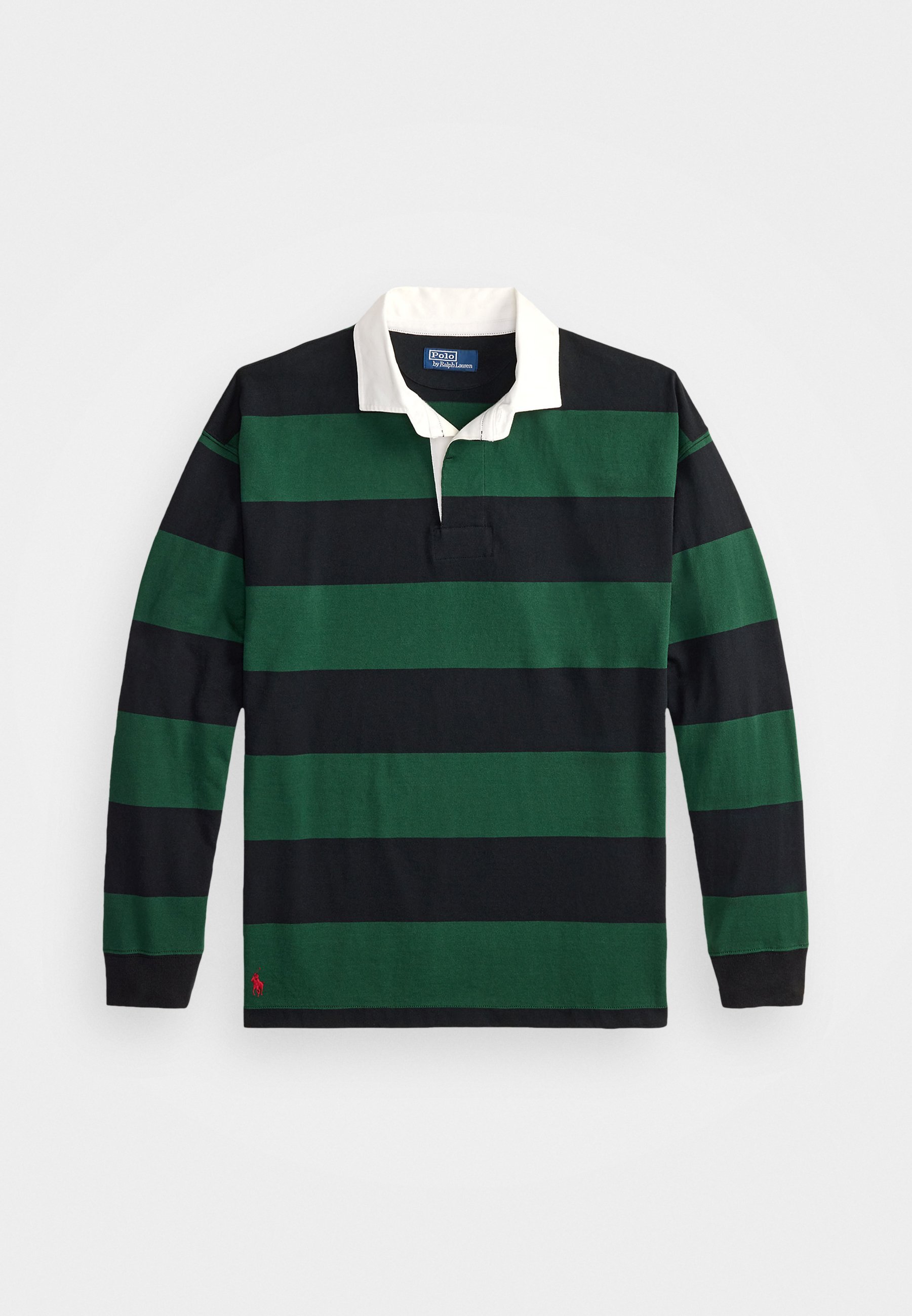 POLO RALPH LAUREN RUGBY SHIRT - Triko s límečkem - black/white