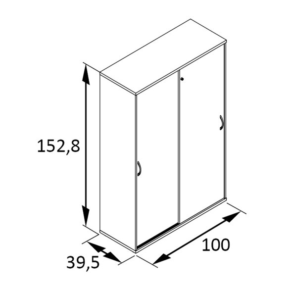 Armário de arquivos Série 4000 4800, cinza claro/branco fosco