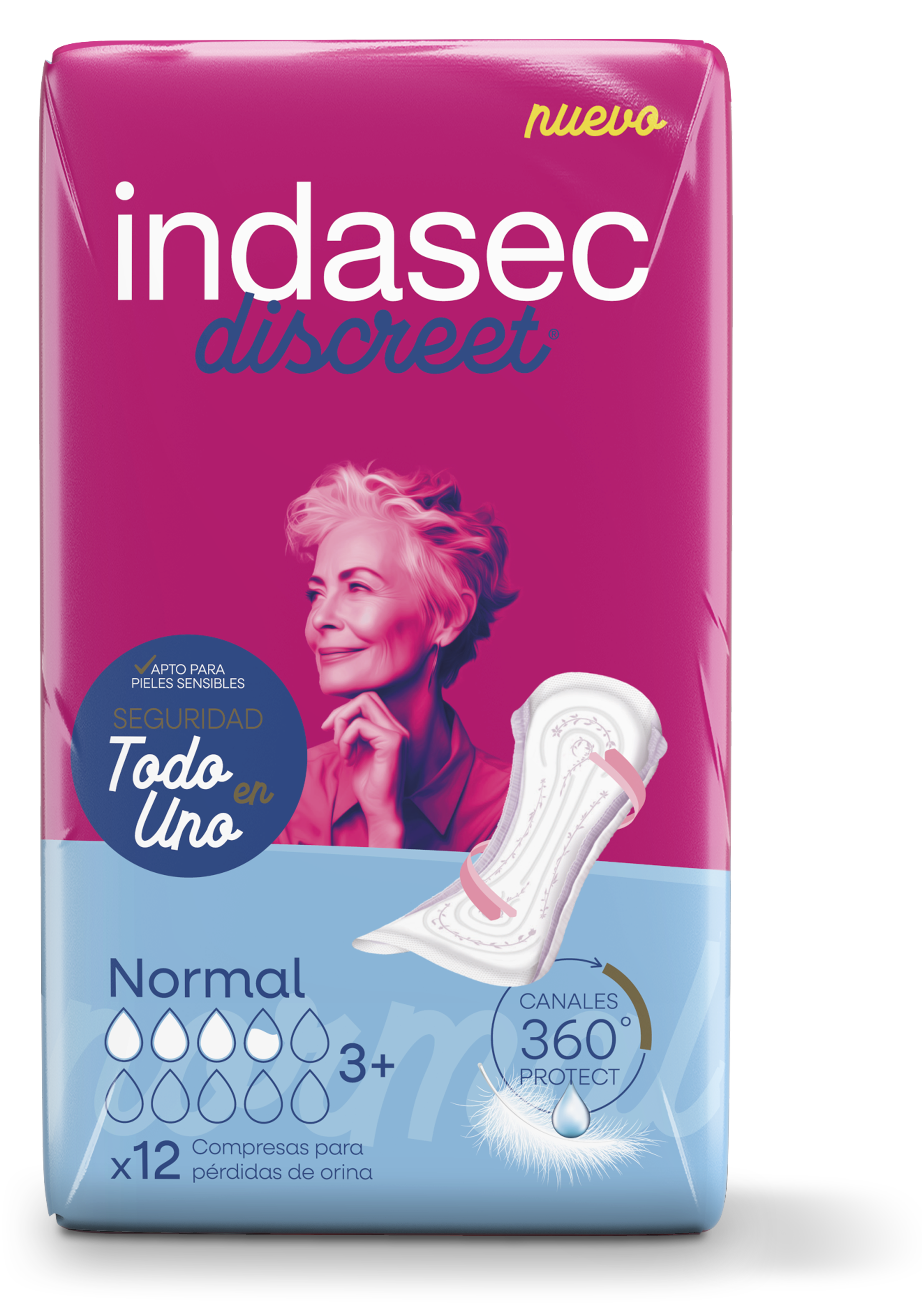 „Indasec Normal“ higieniniai įklotai Dezinfekavimo įklotai