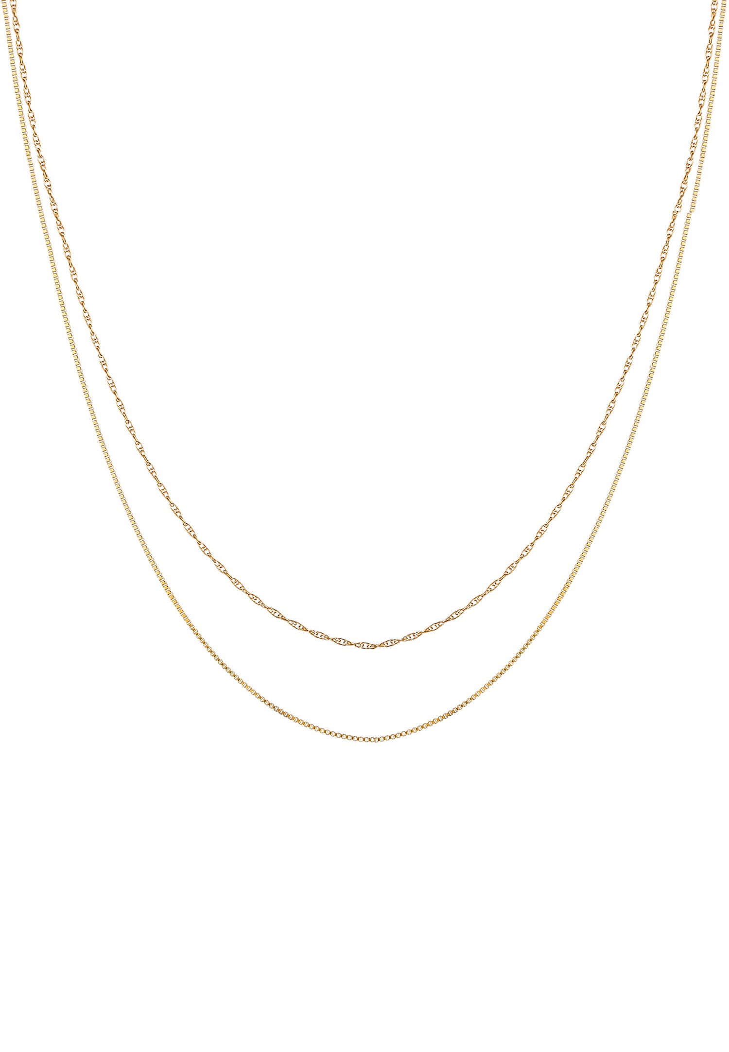 Elli Choker Chaîne Vénetienne Tourné Basic Collier Femme - (925/1000) Argent