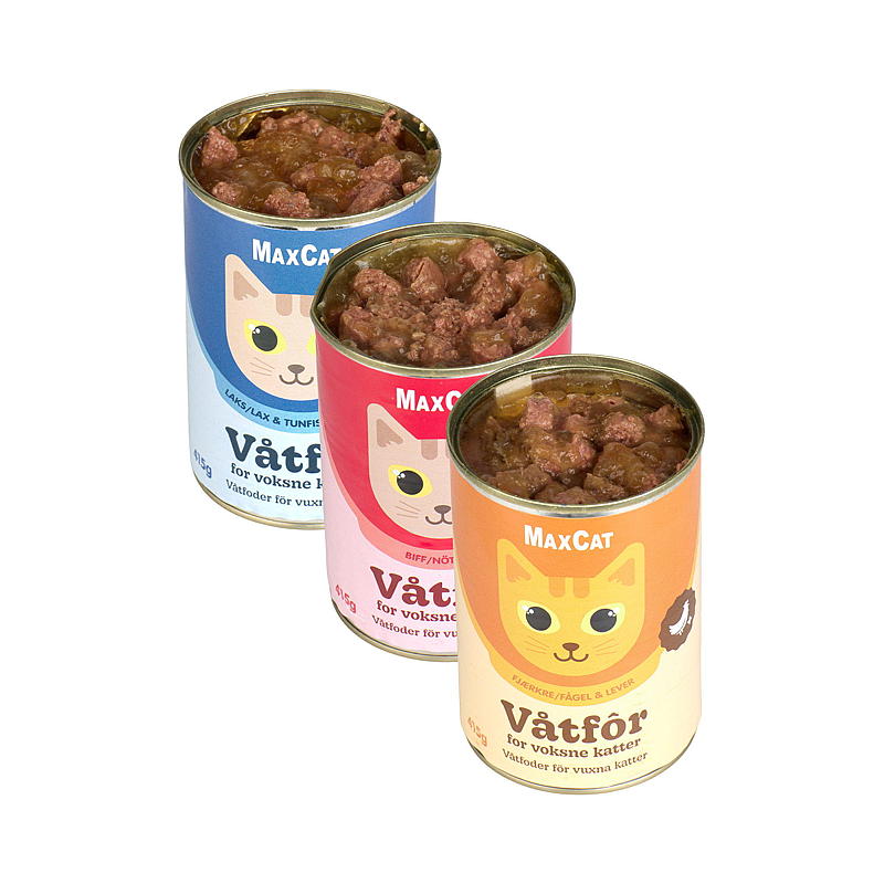 Cibo per gatti MaxCat 415 g Pollame/Fegato in salsa MaxCat