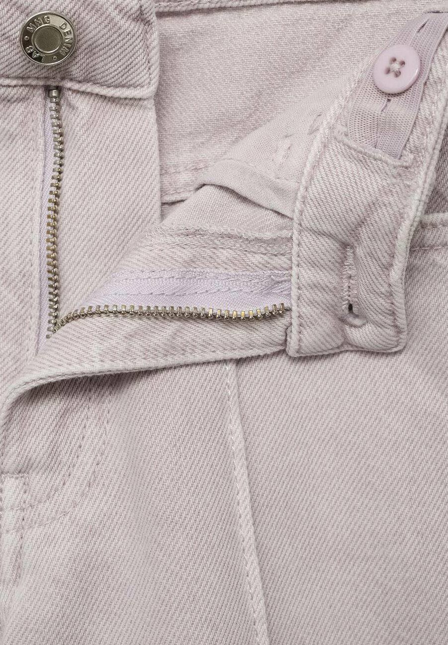 Mango Kids jeans met naaddetails - Relaxte pasvorm - paars