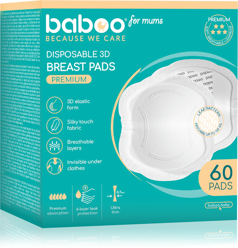Baboo Ultra-Slim wegwerpbare zoogkompressen
