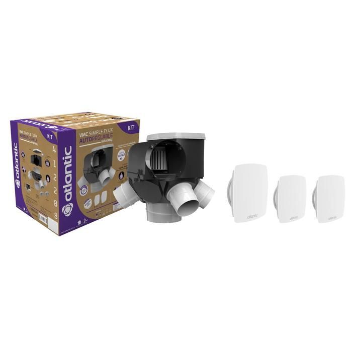 Kit de ventilación autorregulable Autocosy para hasta 4 baños - Normativa 2018