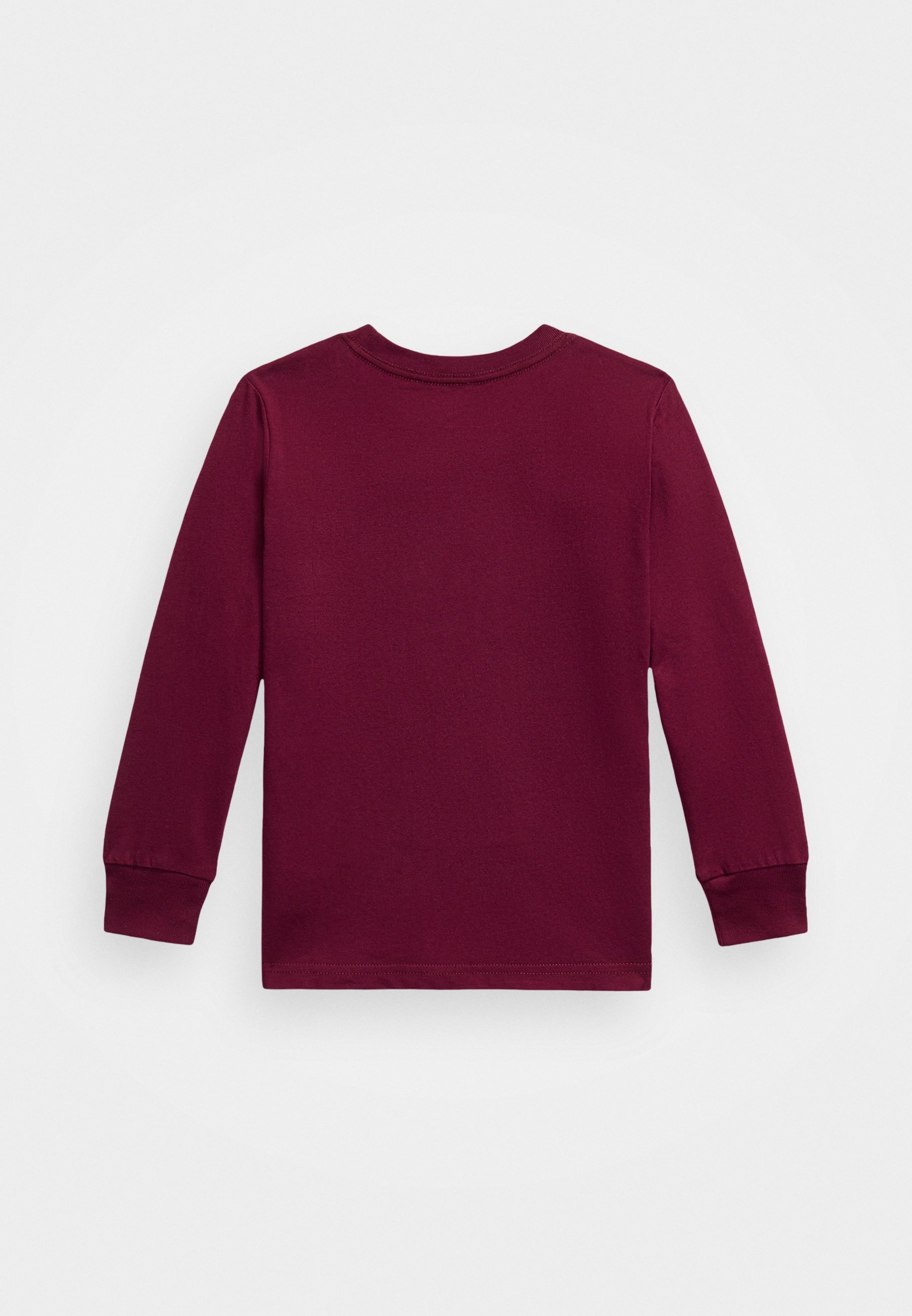 Polo Ralph Lauren katoenen jersey T-shirt met lange mouwen - Top met lange mouwen - klassiek wijnrood