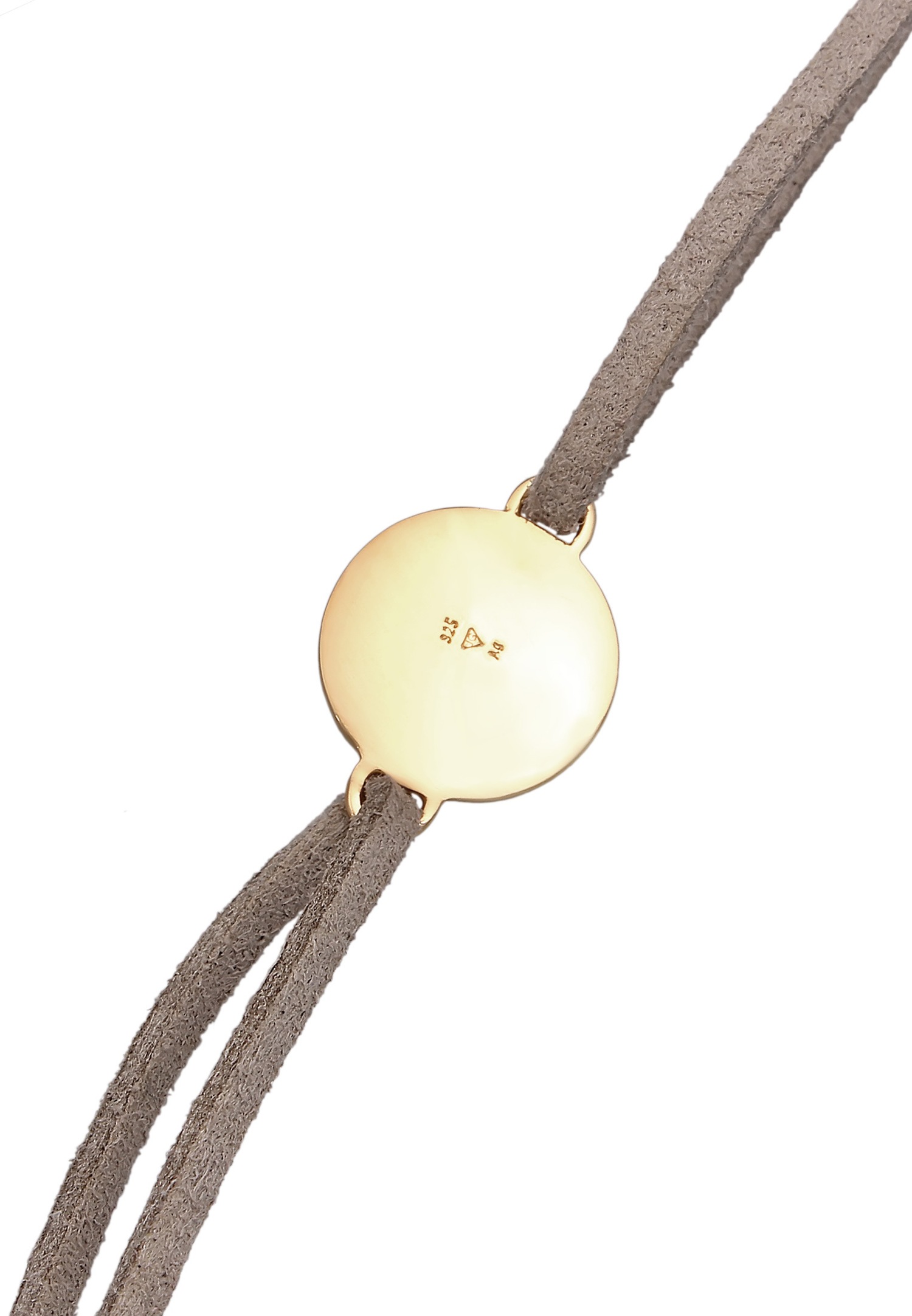 Elli Femmes choker plaquette pendentif géo en argent sterling 925