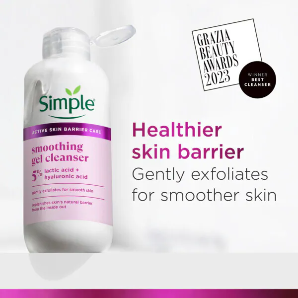 Gel limpiador suavizante Simple 230 ml