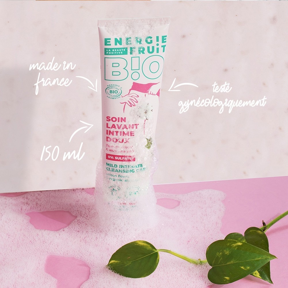 Energie Fruit soin lavant intime bio fleur de coton & aloe vera bio