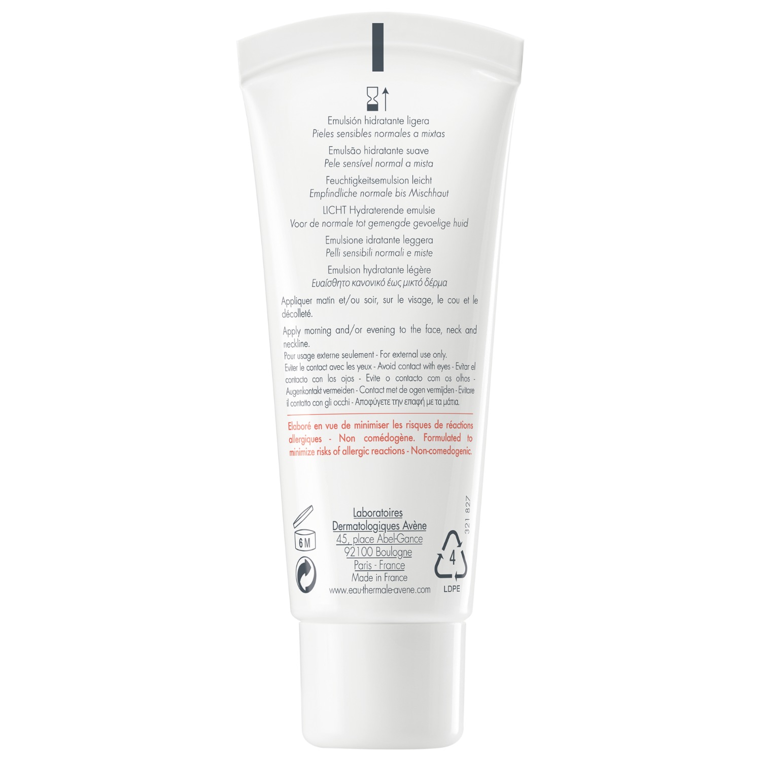 Avène Hydrance Light fuktighetsgivende emulsjon - 40 ml