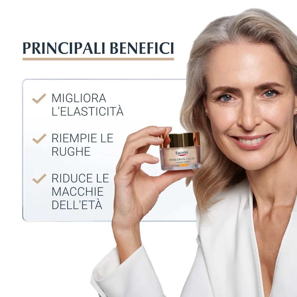 EUCERIN Eucerin Hyaluron-Filler+Elasticity dieninis kremas SPF 30 50 ml nuo senėjimo