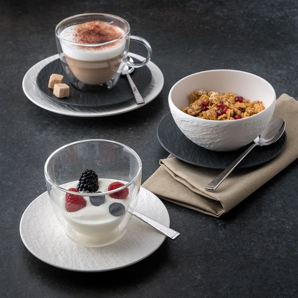 Villeroy & Boch gili lėkštė Manufacture Rock Blanc - 1 vnt.