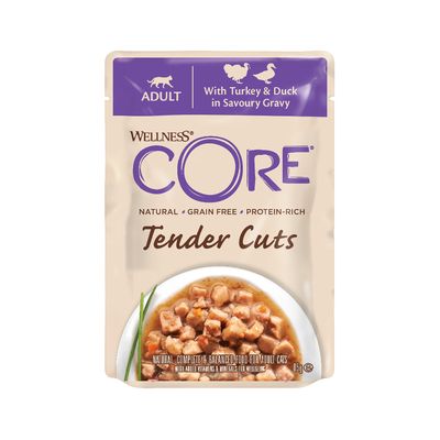 Mokré krmivo pro dospělé kočky Wellness Core Tender Cuts