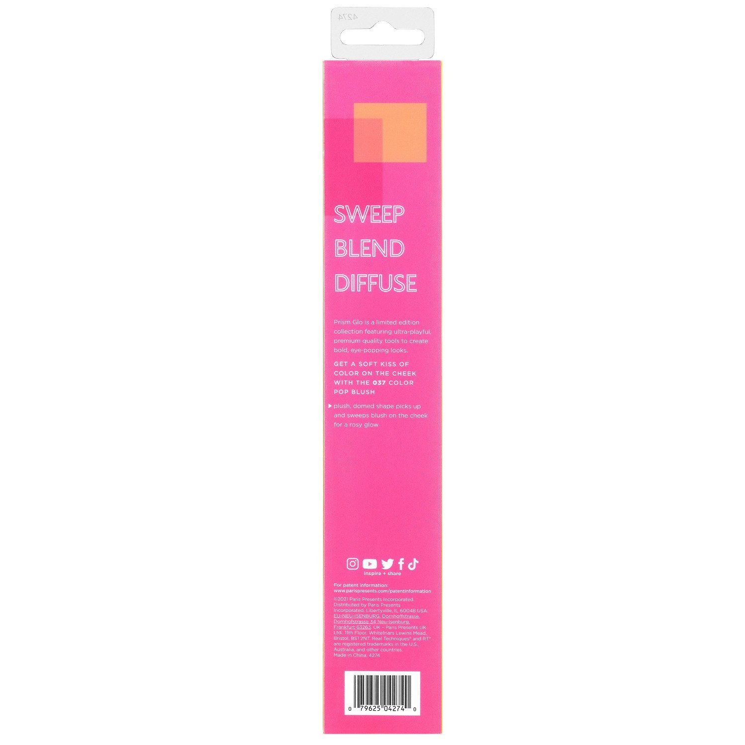 Real Techniques puderpinsel Prism & Glo Color Pop ruž za usne -