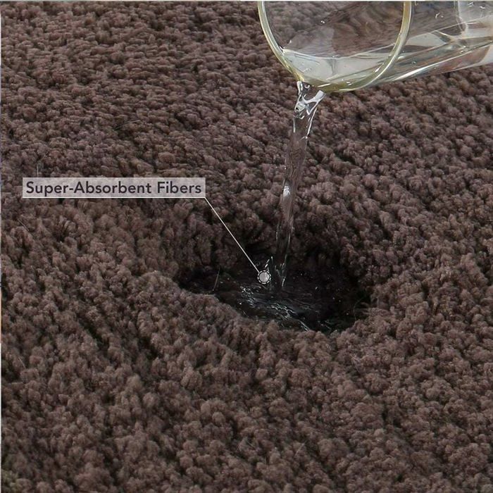Alfombrilla de baño absorbente antideslizante extragruesa, lavable a máquina (marrón, 40 x 60 cm) PULVERIZADOR DE NEBULIZACIÓN PARA EXTERIORES