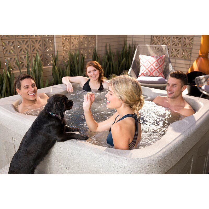 Lifesmart Spas LS100 4-Personen-Whirlpool mit 13 Düsen, rechteckig, anschlussfertig