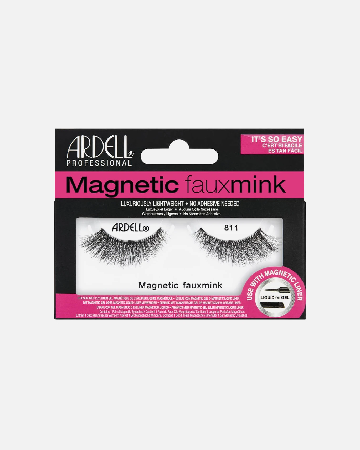 Ardell Faux-cils magnétiques simple frange Faux Mink 811