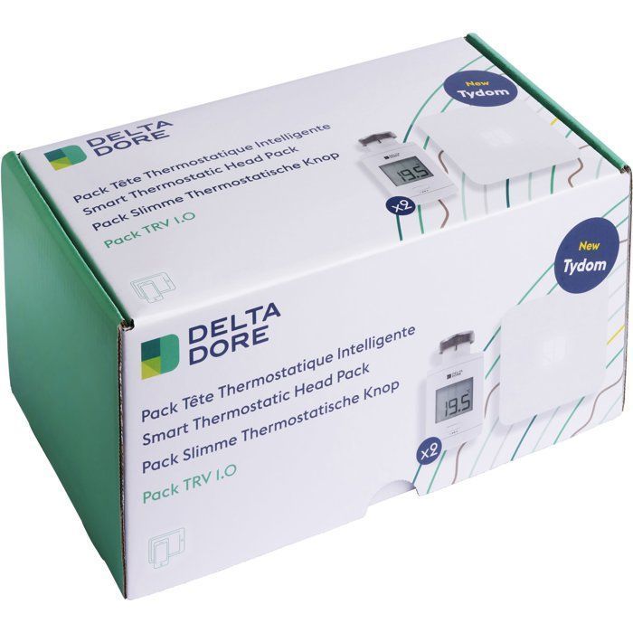 Válvulas termostáticas para radiador y caja de conexiones - Delta Dore - TRV 1.0 paquete conectado - 6050664