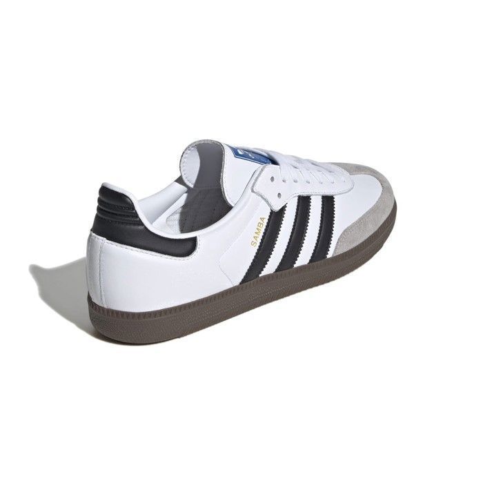 Basket adidas Originals Samba OG - B75806 - Homme - Blanc - Cuir - Lacets