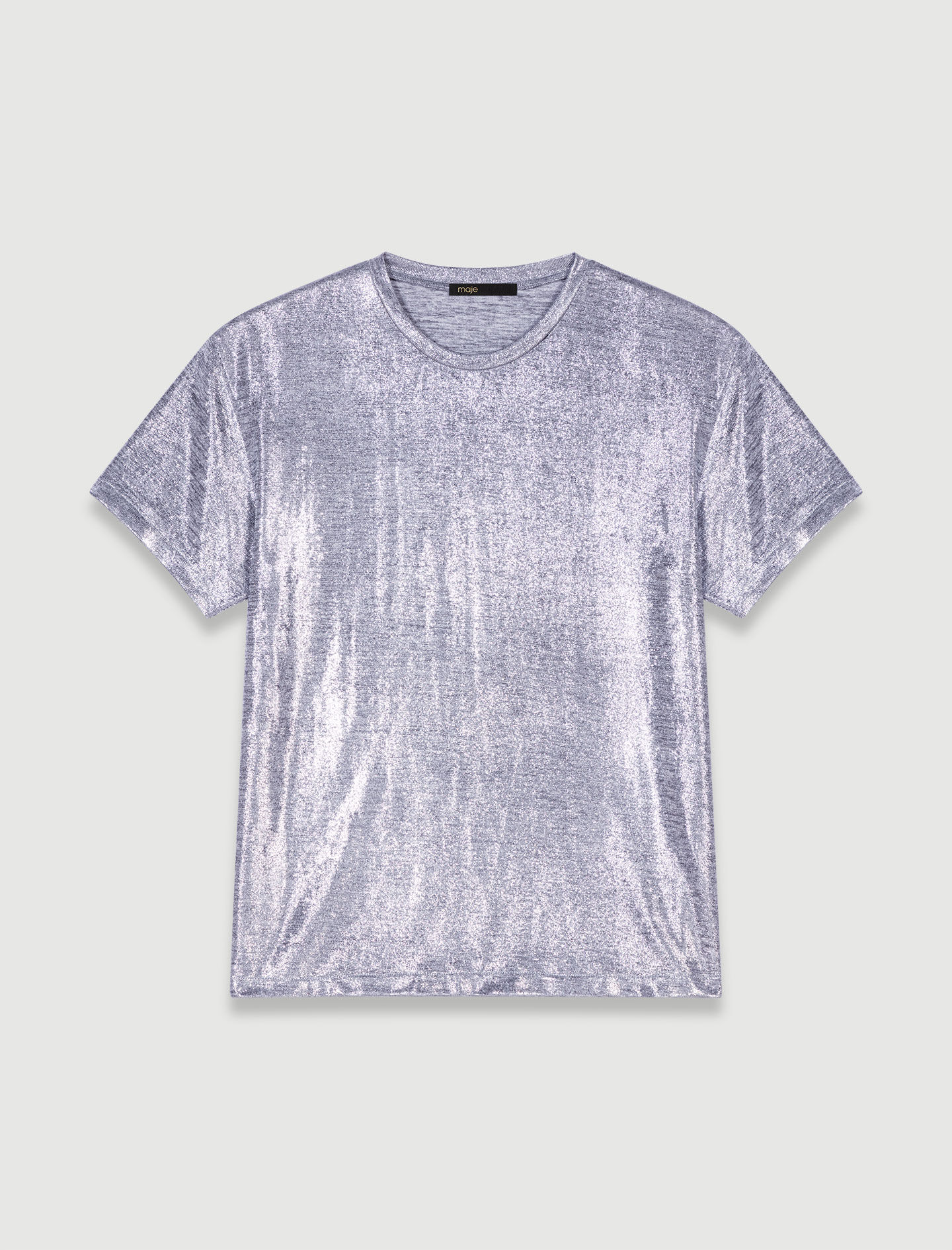Lamé T-shirt - Zilver