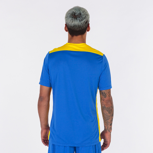 Camiseta Manga Corta Joma Championship Vi Royal Amarillo