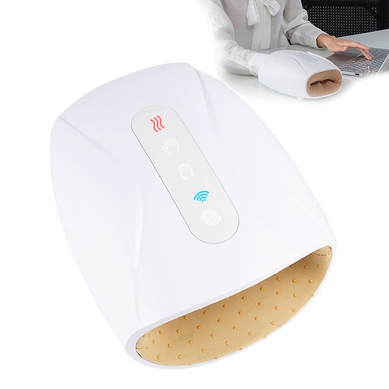 Cordless Hand Massager 3 Level Intensity Compression Palm Finger Pressure Massager Arthritis Finger Numbness Pain Relief