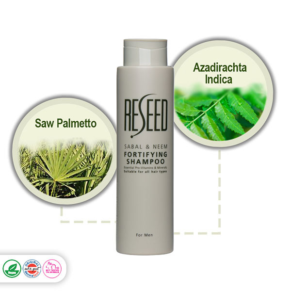 RESEED Posilující šampon pro muže se sabalem a neemem 250 ml