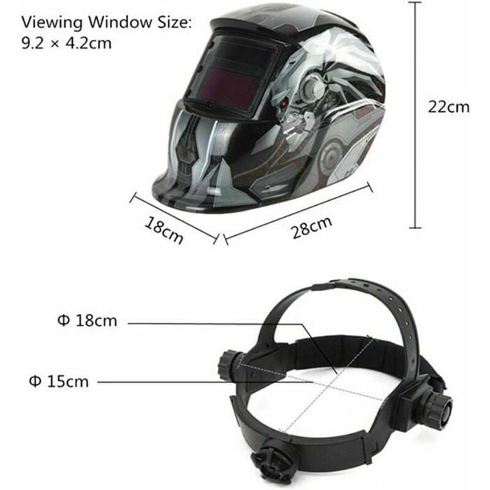 Casque de soudure automatique masque avec filtre ombre rglable pour soudage larc MIG TIG classe couleurs multiples Largeight