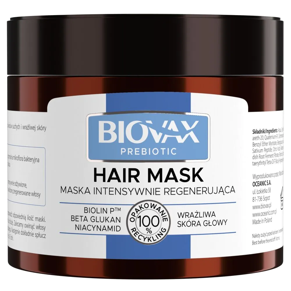 Biovax Prebiotic Maska do włosów Intensywnie Regenerująca