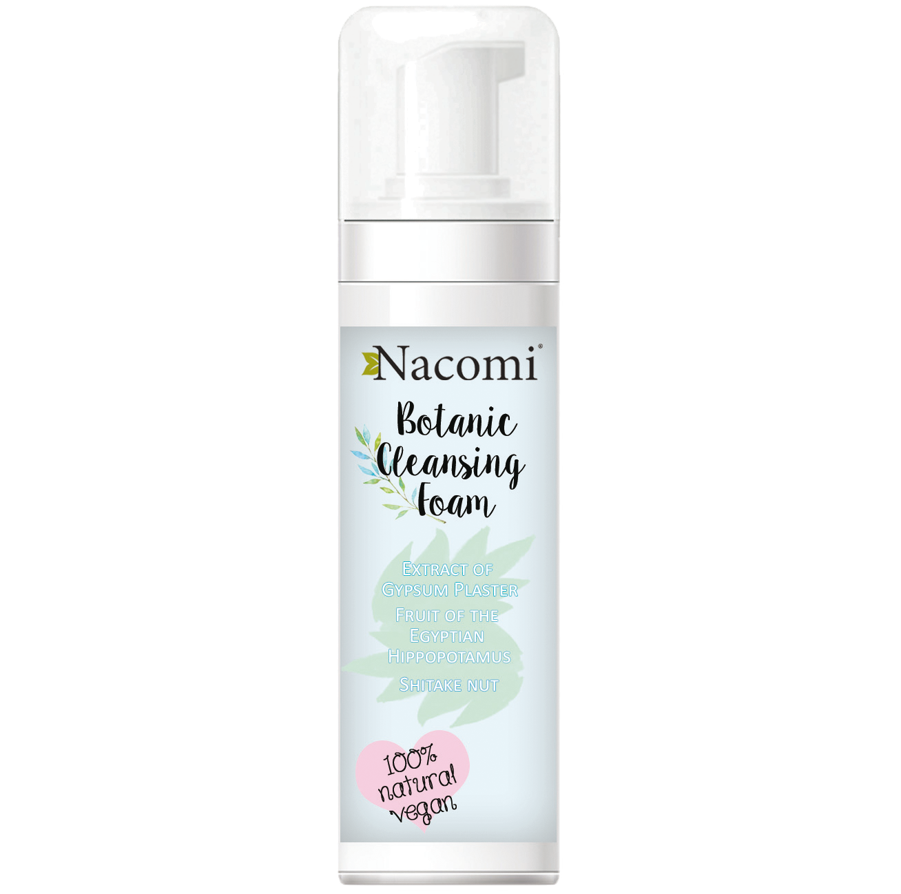 Spumă demachiantă și curățare facială naturală Nacomi Botanical 150 ml