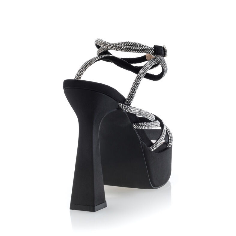 Sandalias negras para mujer / Zapatos de punta abierta
