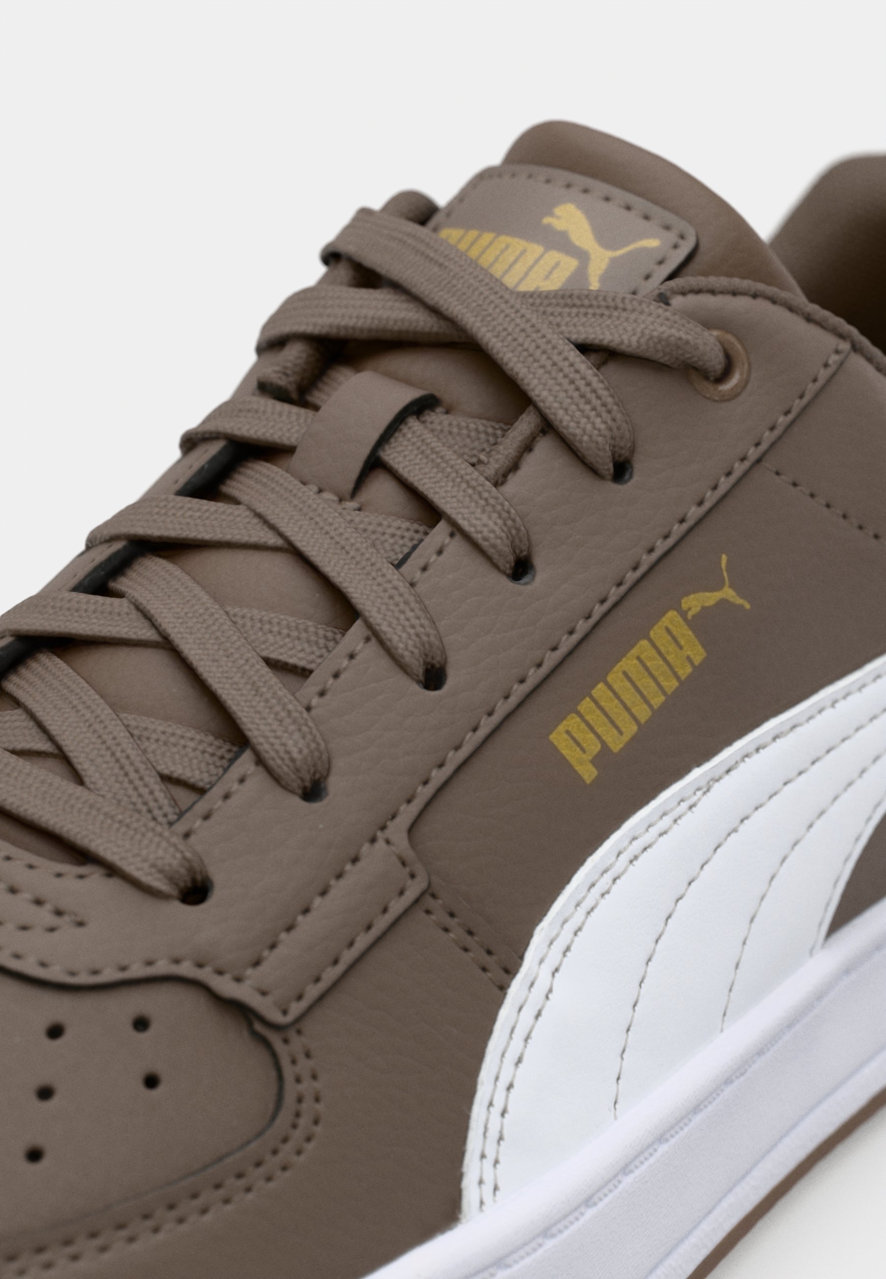 Puma CAVEN UNISEX - Tenisky - ploché bronzové/biele/zlaté
