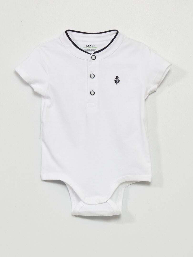 Body de malha jersey - BRANCO