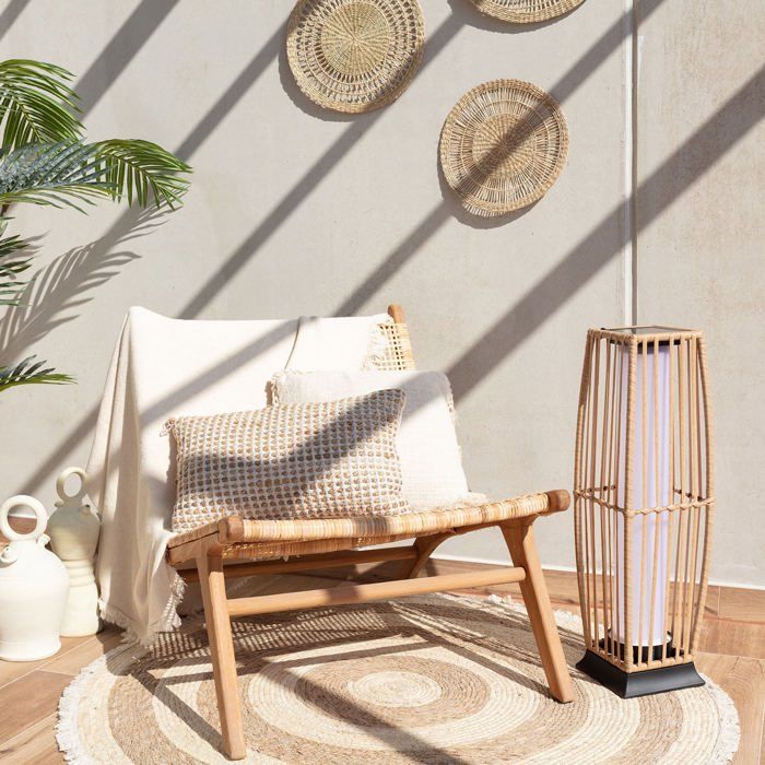 Lampadaire LED Extérieur Solaire Arley  Naturel