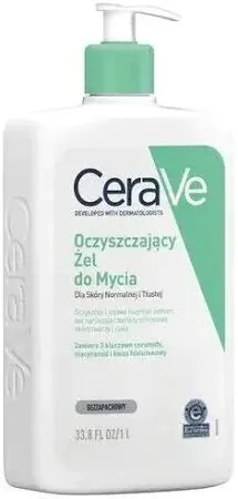CeraVe Oczyszczający żel do mycia skóry normalnej i tłustej, 1000 ml