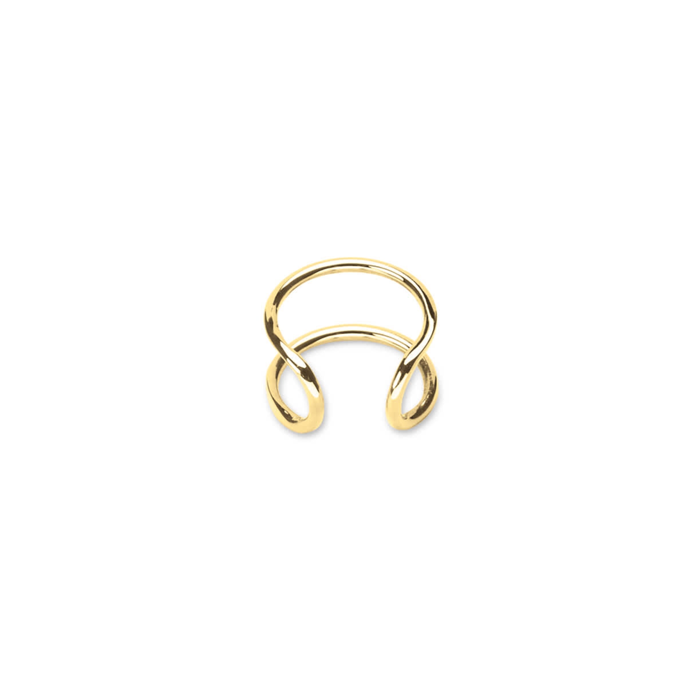 Manchette d'oreille minimaliste en or
