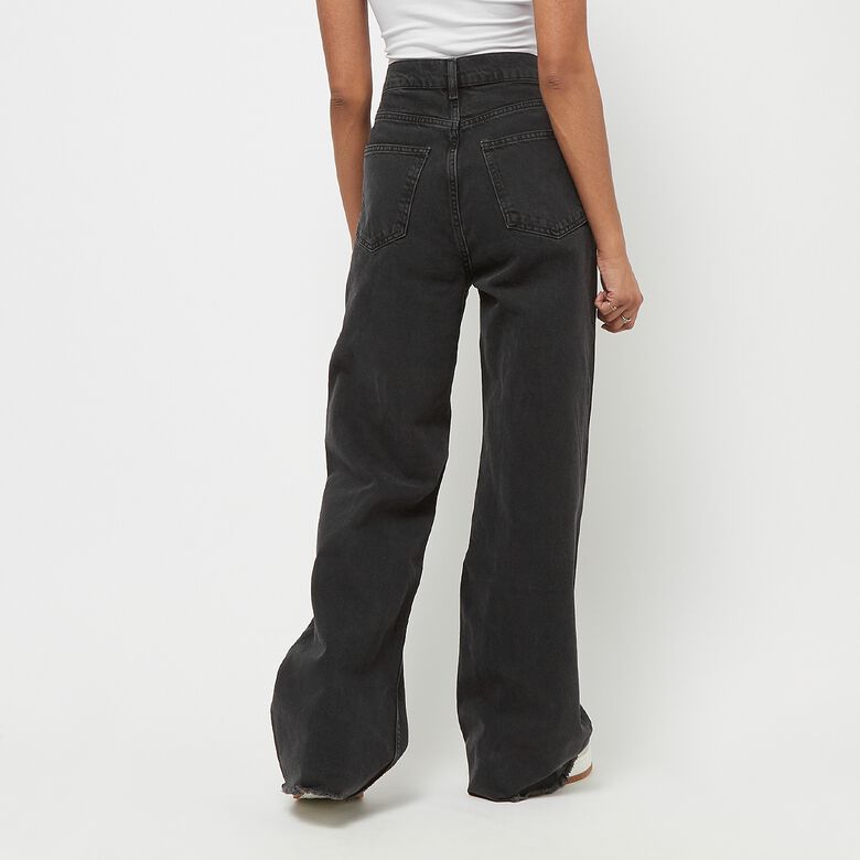 Jeans in denim a vita alta dal taglio rilassato