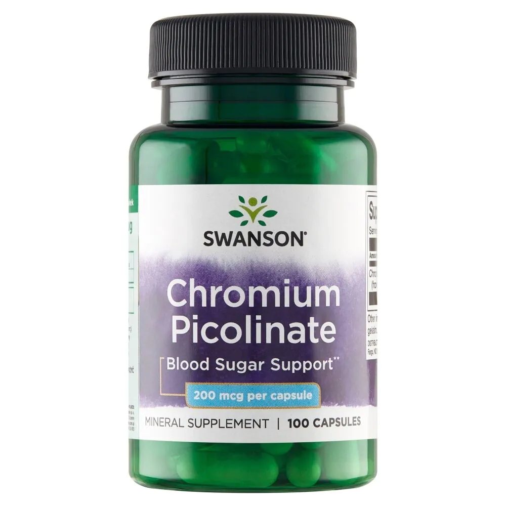 Swanson Pikolinian Chromu 200 mcg Kapsułki